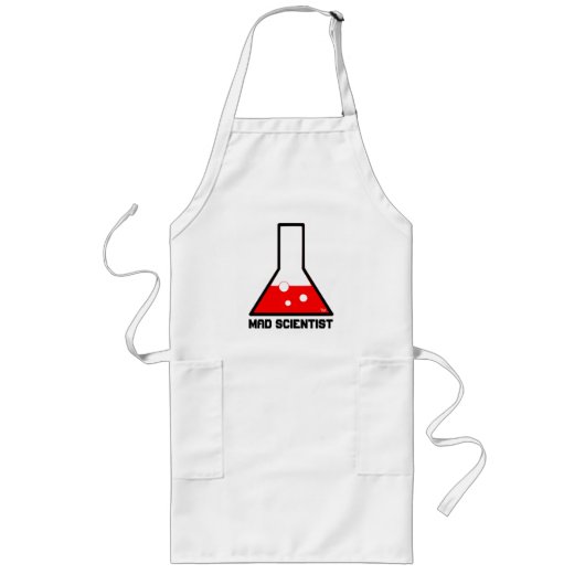 Mad Scientist Apron Lang Schort (Voorkant)