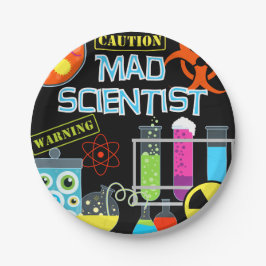 Mad Scientist Birthday Paper Borden Papieren Bordje