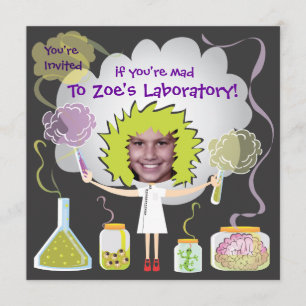 Mad Scientist Birthday Party Kaart