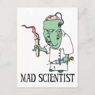 Mad Scientist Briefkaart
