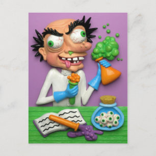 Mad Scientist Briefkaart