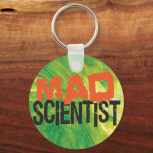Mad Scientist Funny Science Sleutelhanger