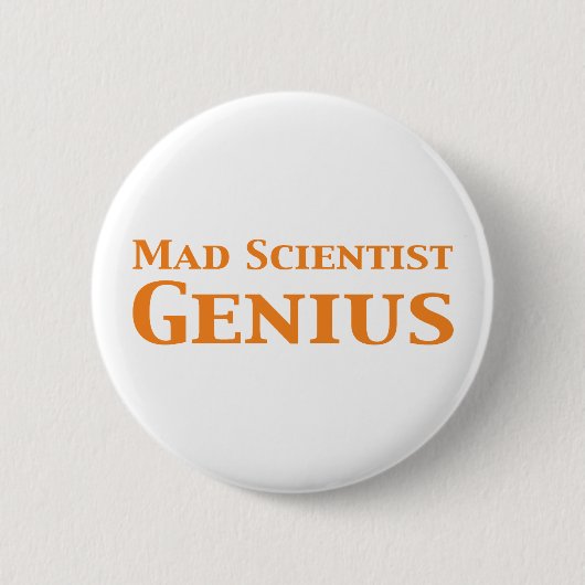 Mad Scientist Genius Ronde Button 5,7 Cm (Voorkant)