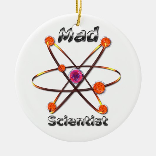 Mad Scientist Keramisch Ornament (Voorkant)