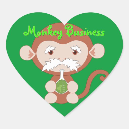 Mad Scientist Monkey Stickers (Voorkant)