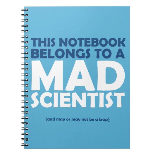 Mad Scientist Notebook Notitieboek (Voorkant)