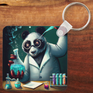 Mad Scientist Panda mixing Portions(1/4collectie) Sleutelhanger