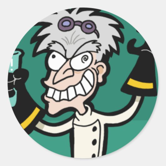 Mad Scientist Sticker (Voorkant)