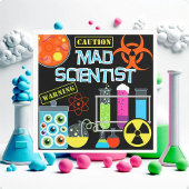 Mad Scientist Verjaardag Papier Servetten