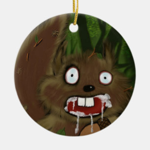 Mad Squirrel Keramisch Ornament