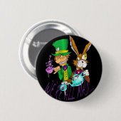 MAD TEA PARTY-knop Ronde Button 5,7 Cm (Voorkant /achterkant)