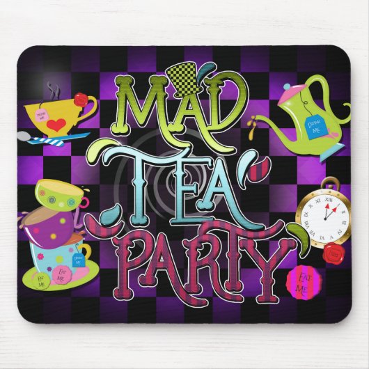 MAD TEA PARTY Whimsical Decor Computer Muismat (Voorkant)