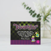 MAD TEA PARTY Wonderland Carte de remerciements d' (Debout devant)