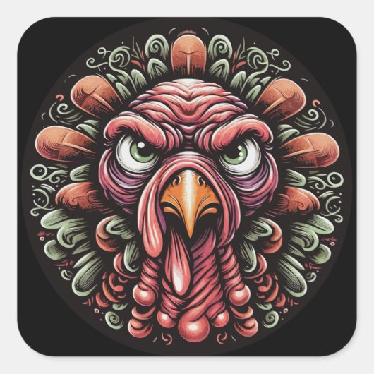 Mad Turkey Sticker Sheet (Voorkant)