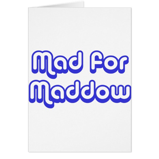 Mad voor Maddow (Voorkant)