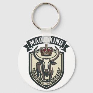 MADA KING   Malagassische Zeboe Madagaskar Sleutelhanger