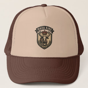 MADA KING Malagassische Zebu Madagaskar T-Shirt Trucker Pet