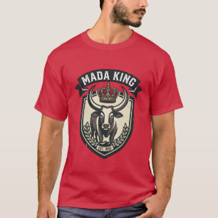 MADA KING   Malagasy Zebu Madagascar T-Shirt