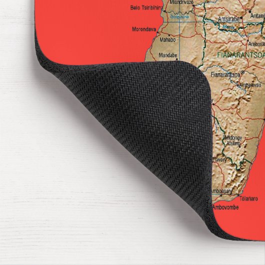 Madagascar Map Mousepad Muismat (Hoek)