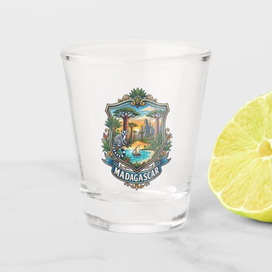 Madagascar Shot Glas (Voorkant)