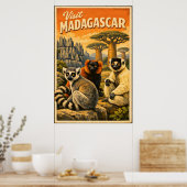 Madagascar - Vintage Travel Poster (Cuisine)