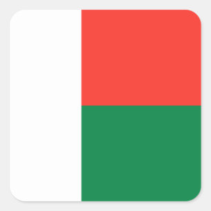 Madagascar Vlag Sticker