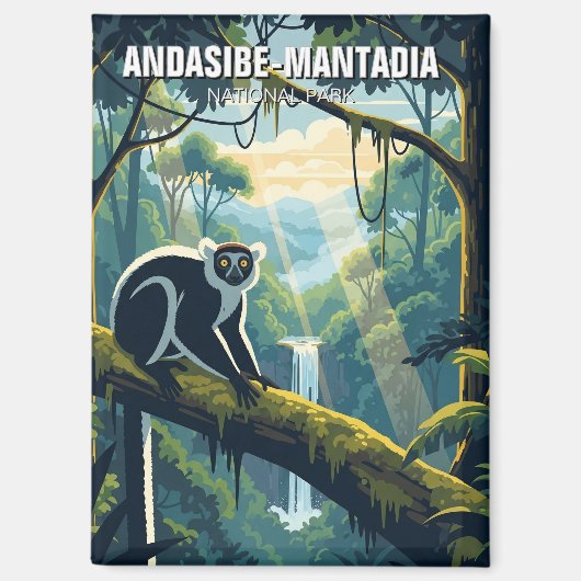 Madagaskar Andasibe-Mantadia National Park Reizen Magneet (Voorkant)