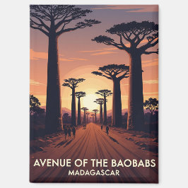 Madagaskar Avenue van de Baobabs Reizen Magneet