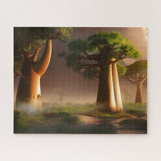 Madagaskar Baobab Forest Fantasy Legpuzzel (Horizontaal)