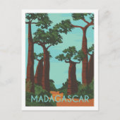 Madagaskar Beroemde Reisplaats Illustratie Briefkaart (Voorkant)