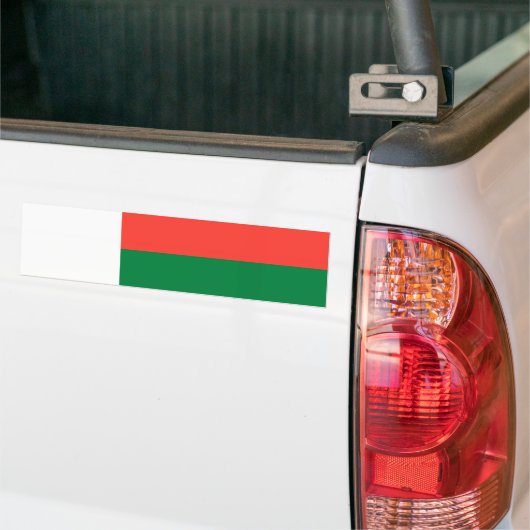 Madagaskar Bumpersticker (Op Truck)