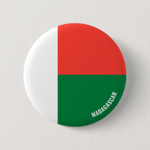 Madagaskar Flag Charming Patriotic Ronde Button 5,7 Cm