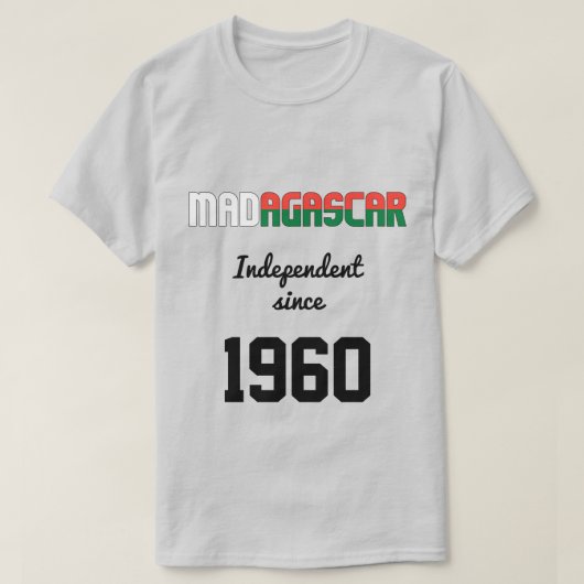 Madagaskar Flag Independence Celebration T-shirt (Design voorkant)