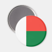 Madagaskar Flag Magnet Magneet (Voorkant / Achterkant)