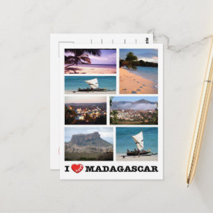 Madagaskar - I Love - Briefkaart