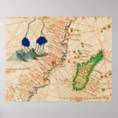 Madagaskar-kaart Poster (Voorkant)