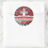 Madagaskar Madagassisch Schweizer Schweiz Baum Ronde Sticker (Tas)