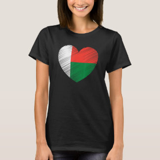  Madagaskar-Malagassische vlag - Pride Support Mal T-shirt