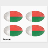 Madagaskar Ovale Sticker (Vel)