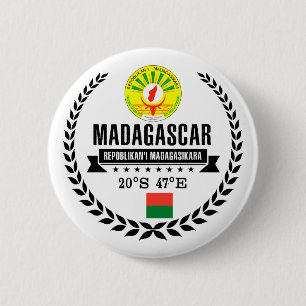 Madagaskar Ronde Button 5,7 Cm