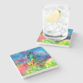 Madagaskar Splash Cropped Onderzetter (Zijkant)