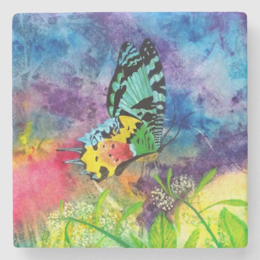 Madagaskar Splash Cropped Onderzetter (Voorkant)