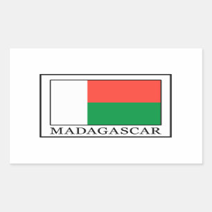 Madagaskar-sticker Rechthoekige Sticker