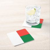 Madagaskar Vierkante Kartonnen Onderzetter (Insitu)