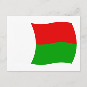 Madagaskar Vlag Ansichtkaart Briefkaart