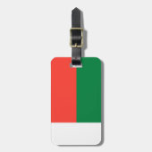 Madagaskar-vlag Bagagelabel (Voorkant verticaal)