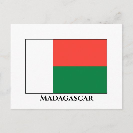 Madagaskar-vlag Briefkaart (Voorkant)