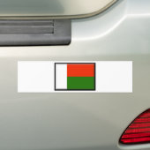 Madagaskar-vlag Bumpersticker (Op auto)