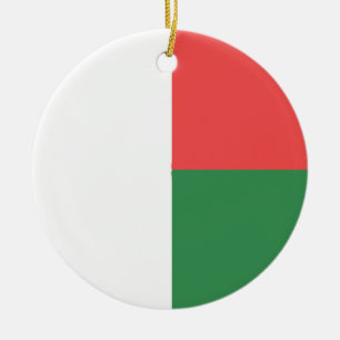 Madagaskar-vlag Emblem Keramisch Ornament