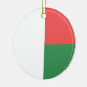 Madagaskar-vlag Emblem Keramisch Ornament (Links)